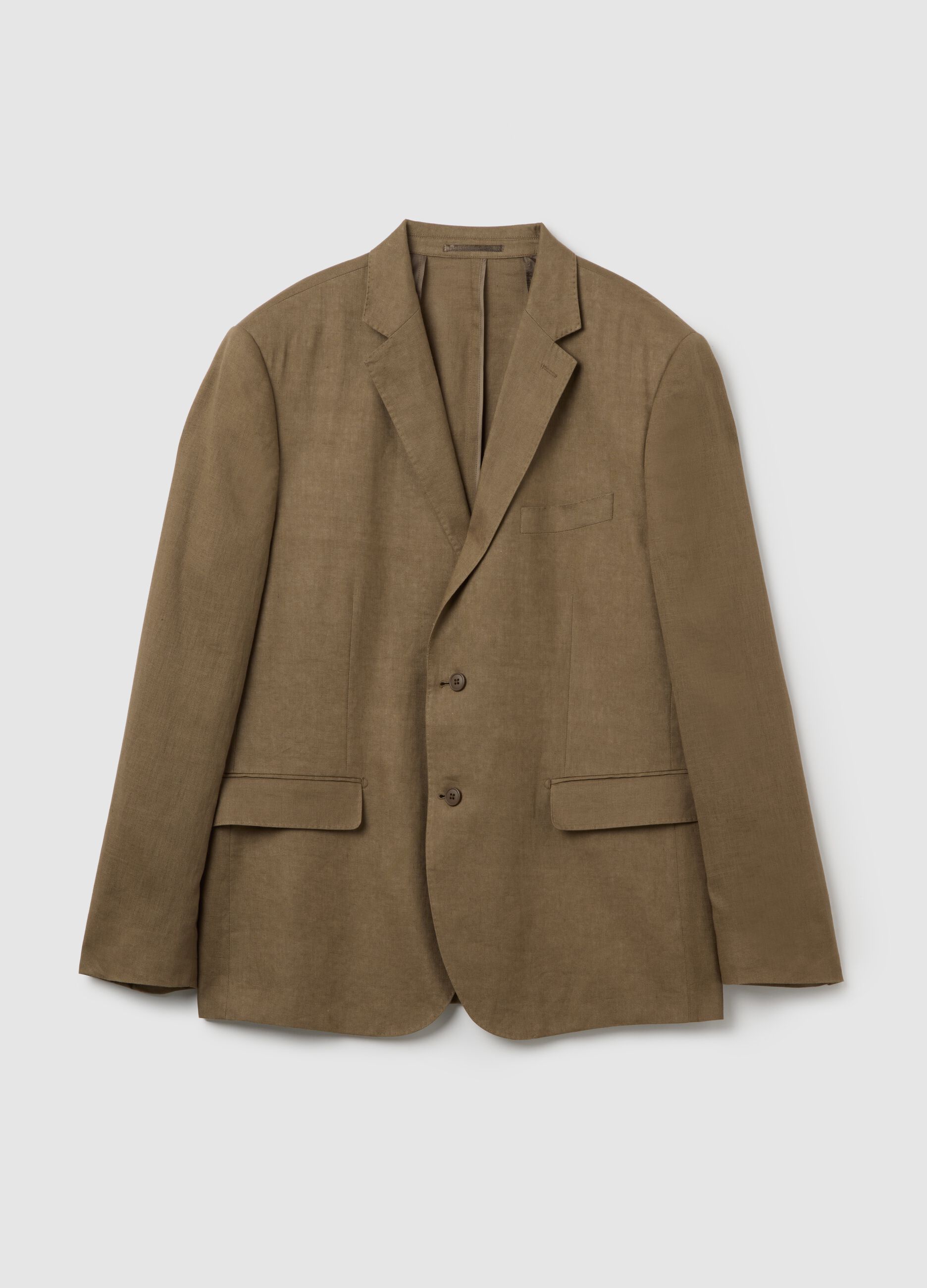 Plus Size oversized blazer in linen