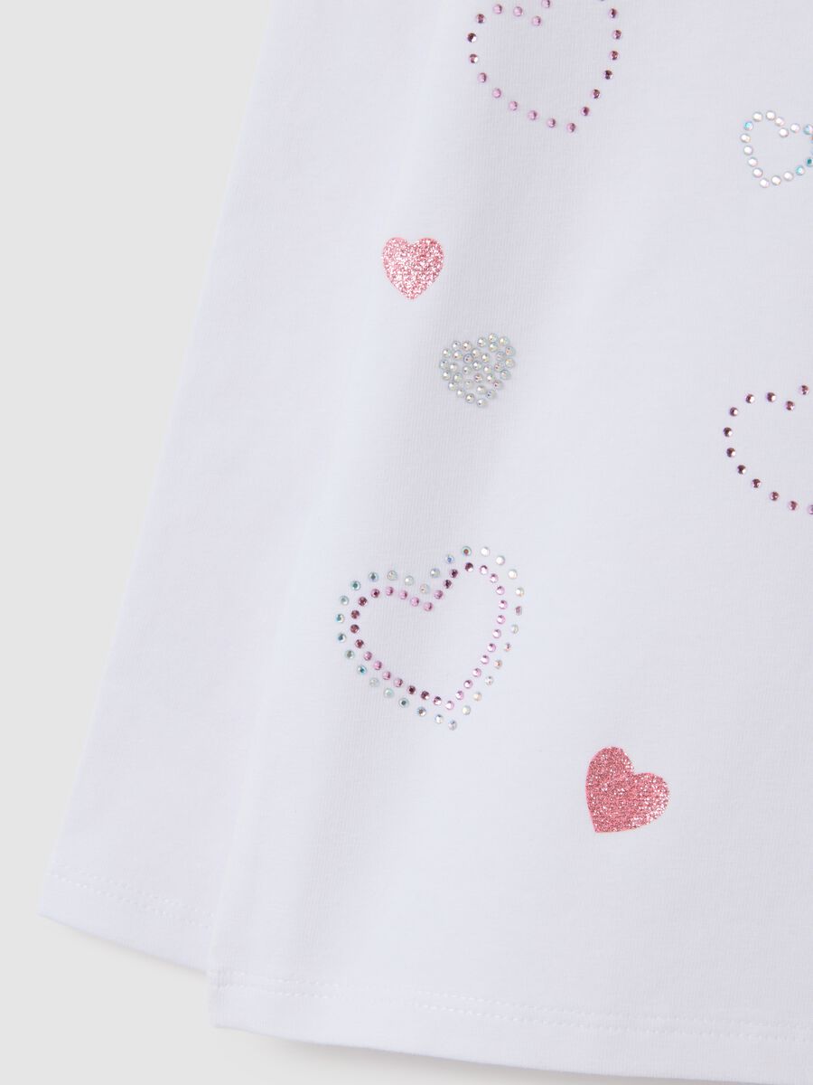 Girls' white cotton top regular fit_2