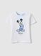 T-shirt in puro cotone bianca da bimbo regular fit con Topolino_0