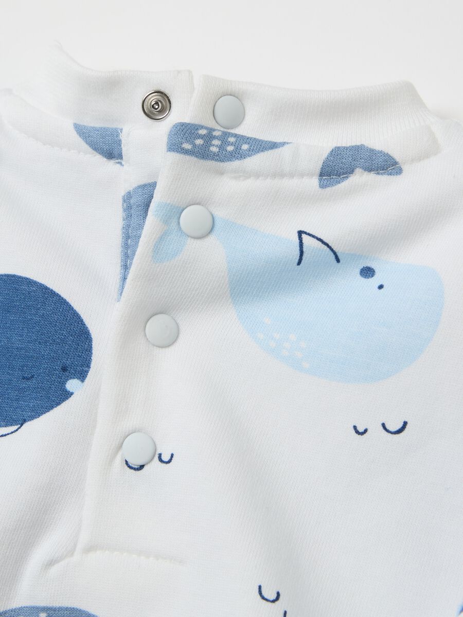 Cotton jogging set with cetaceans print_2