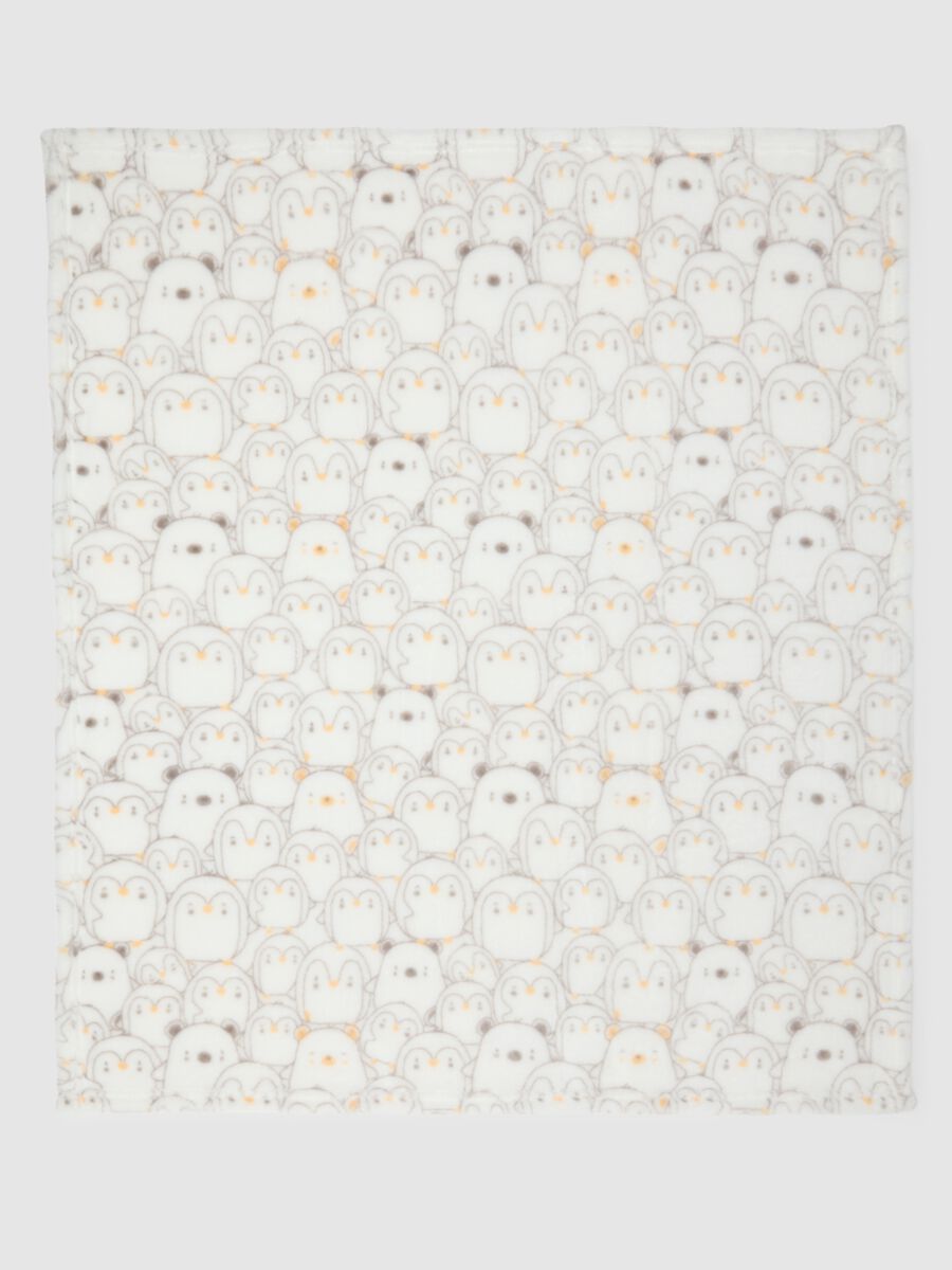 White crib blanket in faux fur_1