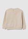 Beige pure cotton children's sweatshirt with Stitch print_1