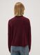 Purple long-sleeved top with high neck, regular fit_3