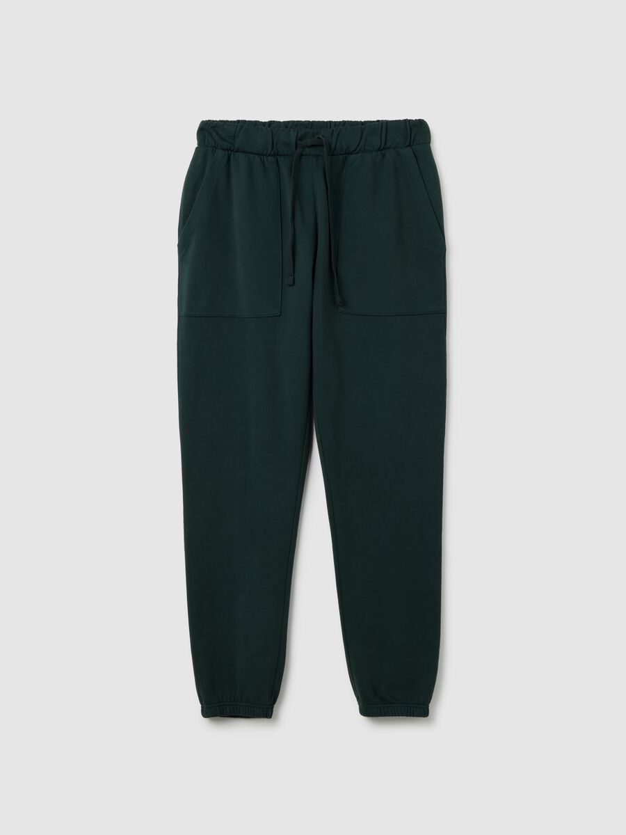 Pantaloni verdi in cotone_4