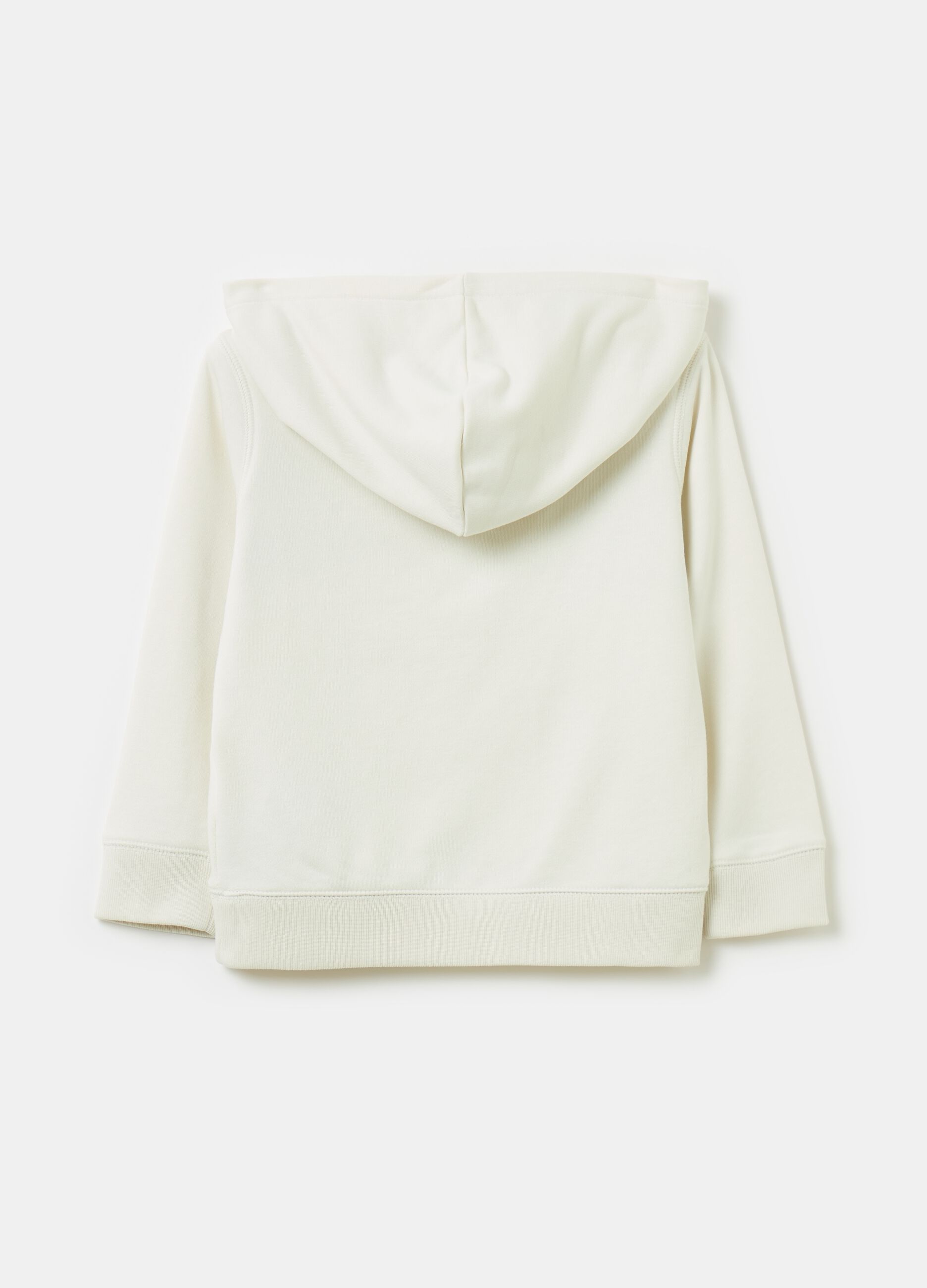 Sweatshirt with hood and logo print