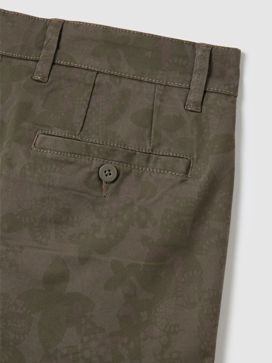 Men's Brown Cotton Bermuda Shorts Regular Fit_1