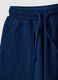 Children's blue cotton blend regular fit shorts_2