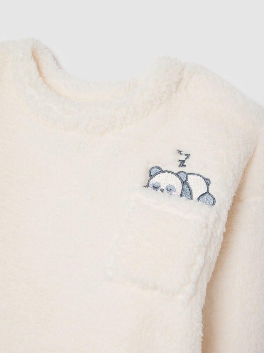 Girls' Sherpa Pyjamas in Multicolour Regular Fit with Print_2