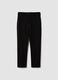 Black stretch viscose trousers_4