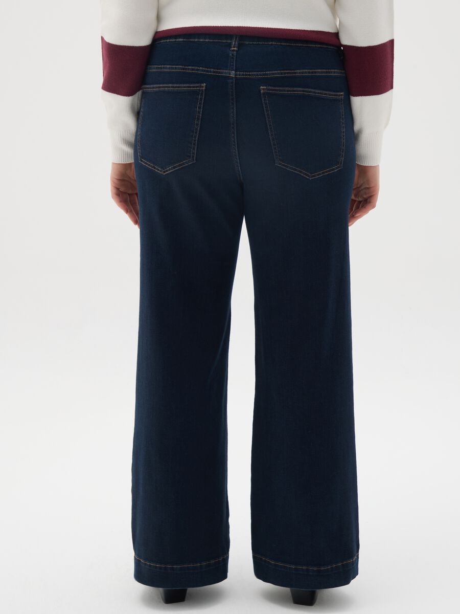Blue Denim Bootcut Jeans_3