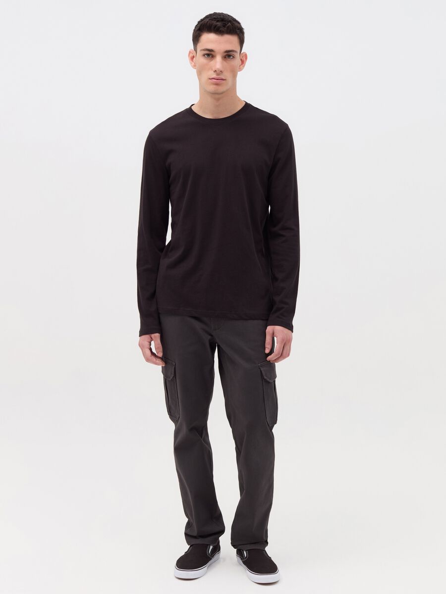 Pantalone cargo slim fit_0