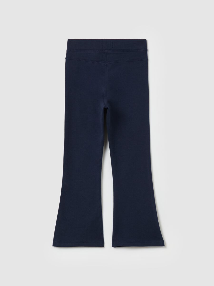 Treggings flare fit in cotone stretch_1