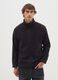Black fleece with collar and full zip_1