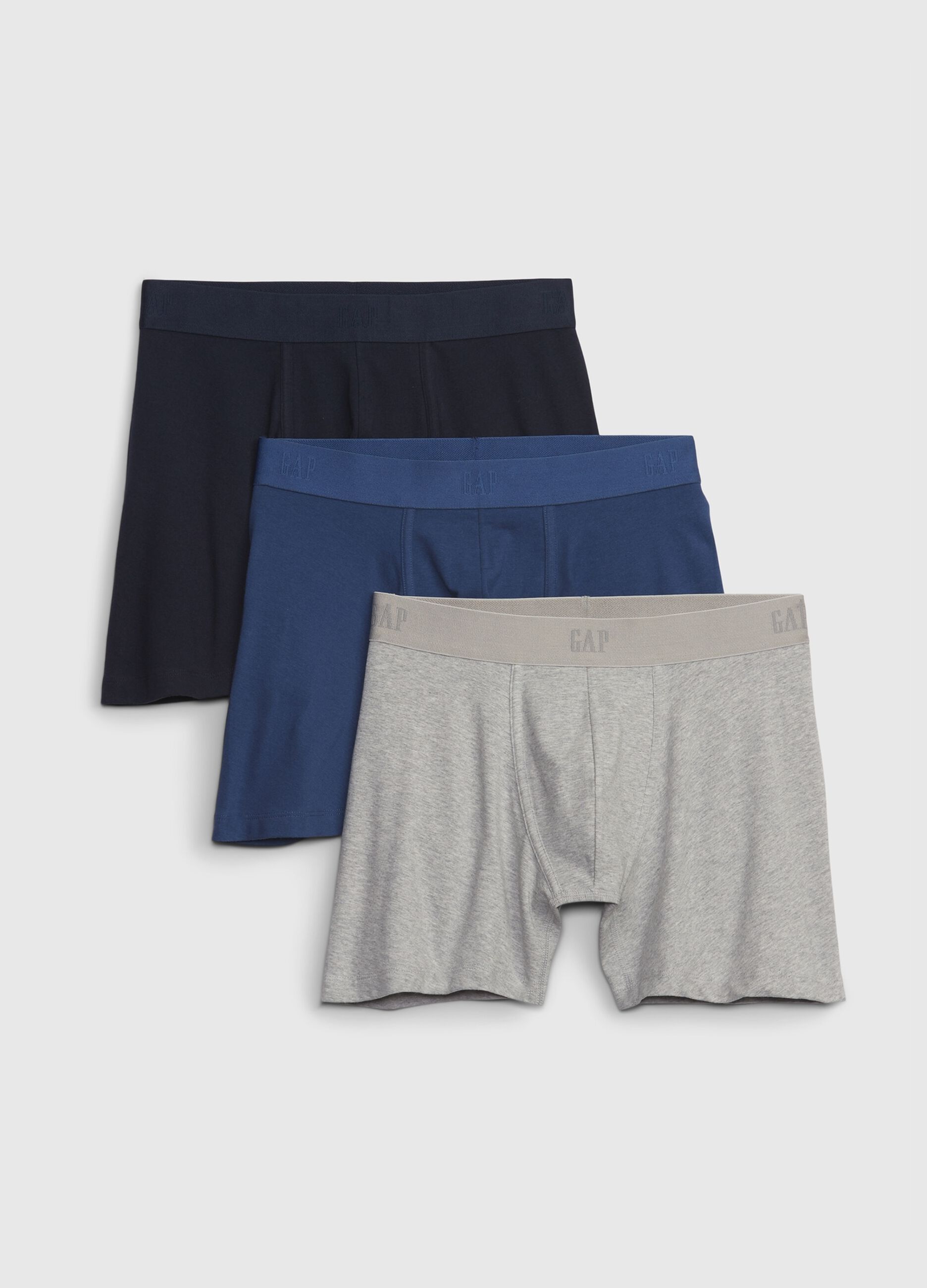 Ovs Tripack boxer in cotone stretch con logo