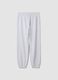 Grey pure cotton jogger trousers_1