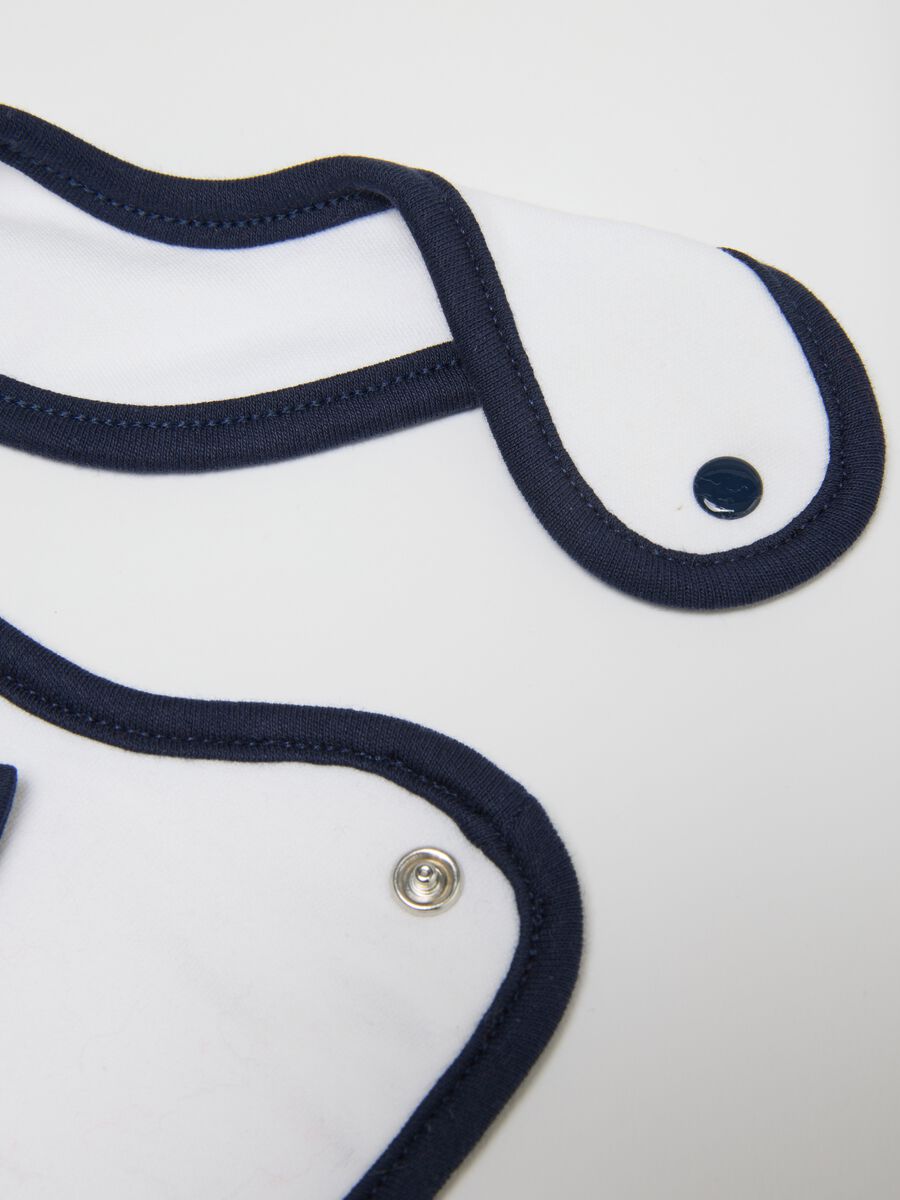 Baby Bib in Pure White Cotton_1