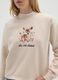 Beige cotton blend sweatshirt regular fit_3