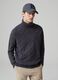 Turtle-neck herringbone pullover_0
