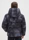 Grey padded boys' regular fit jacket with hood_1