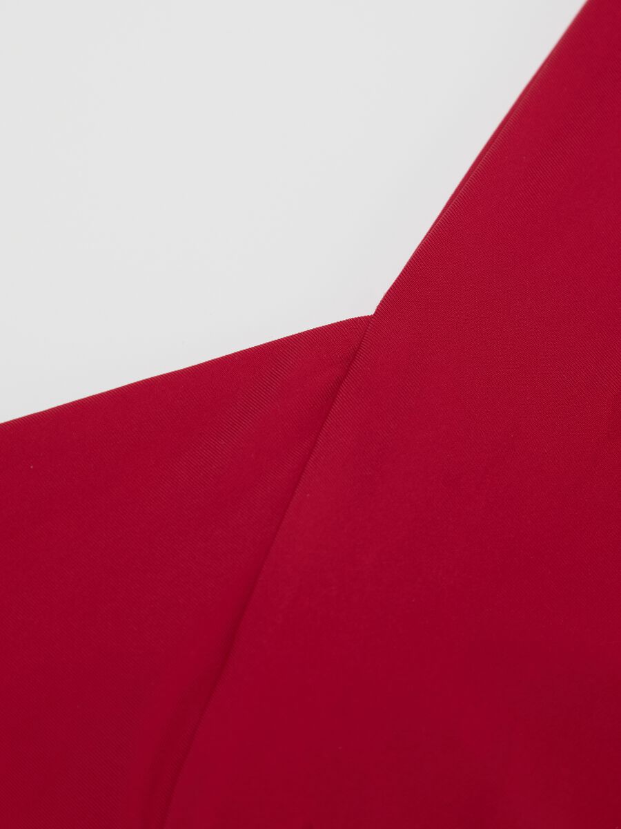 Women’s high-rise briefs in red stretch fabric._5