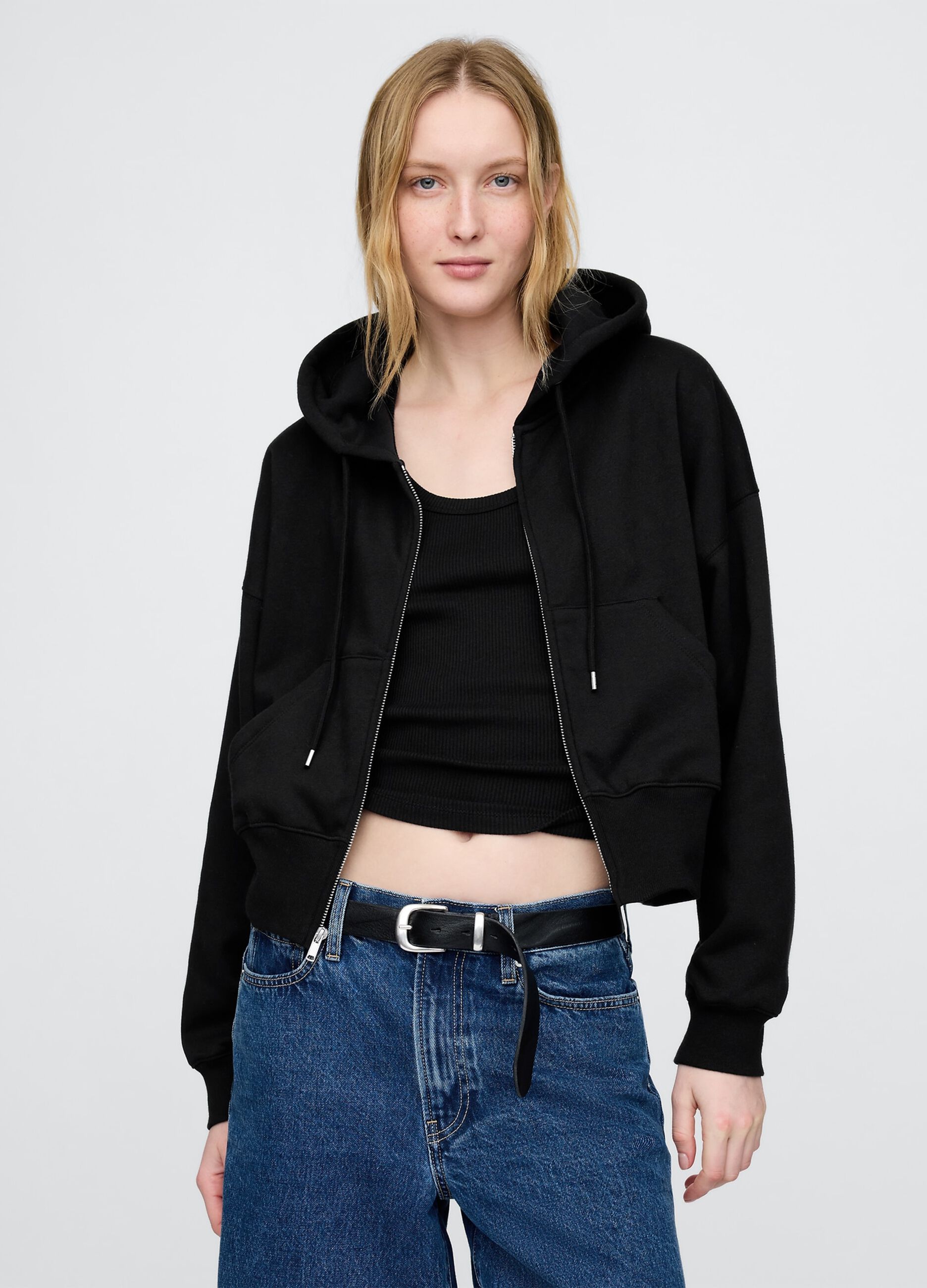 Black Full-Zip Hoodie