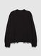 Crewneck Distressed Pullover Black_6