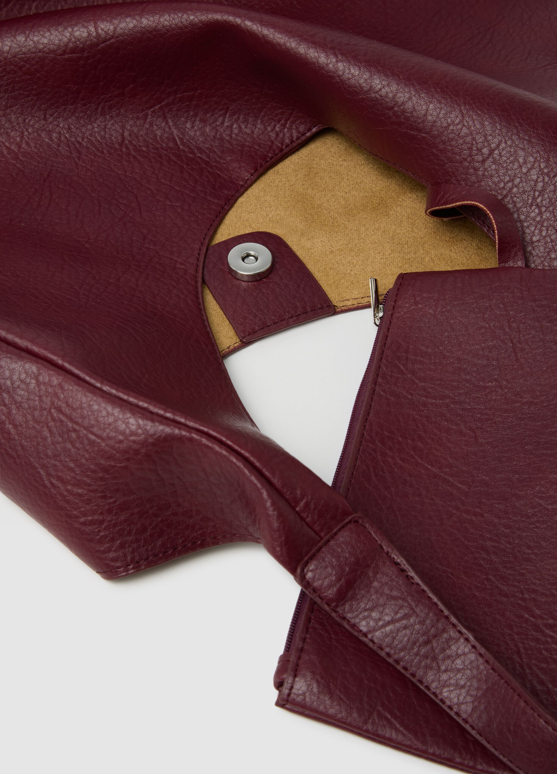 Borsa rossa con pochette