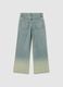 Girls' Wide-Leg Blue Jeans in Pure Denim Cotton_1