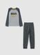 Children's pyjamas in pure grey cotton regular fit_0