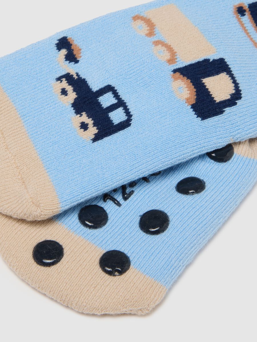 Bipack calzini multicolor da neonato in misto cotone con disegni_2