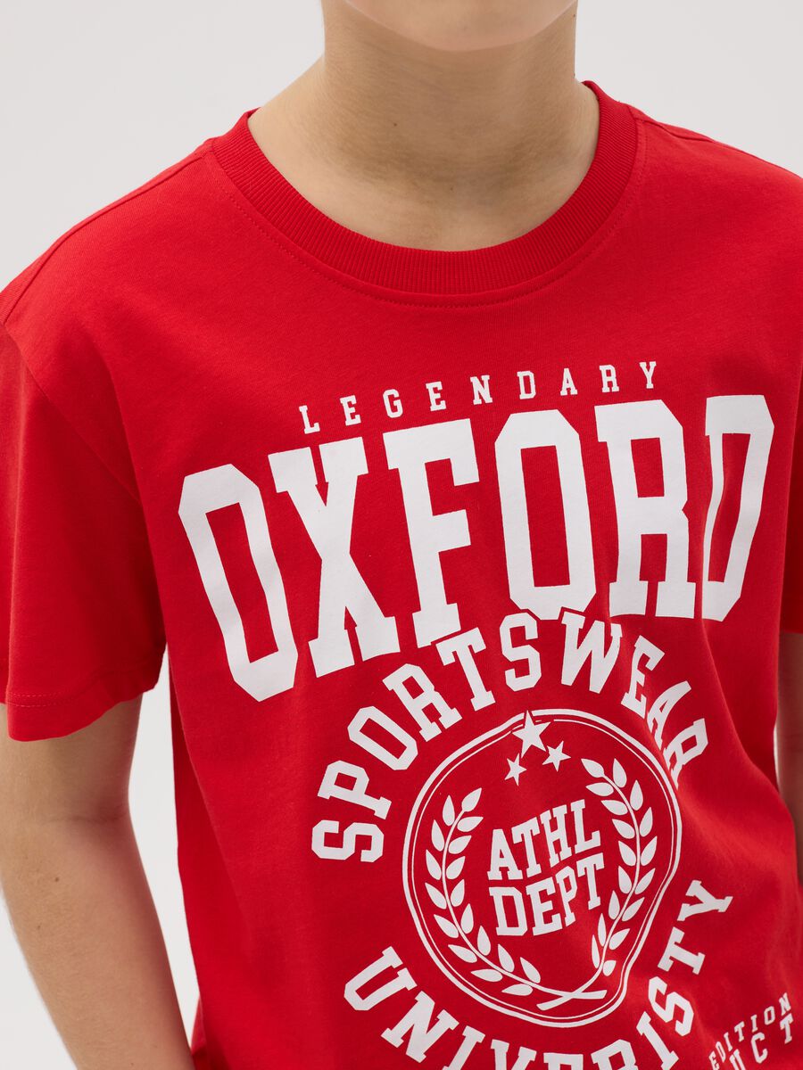 T-shirt in cotton with "Sportswear University” print_1