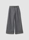 Grey wide-leg regular-fit trousers_0