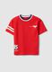 Red kids&rsquo; pure cotton T-shirt with Cars print, oversized fit_0