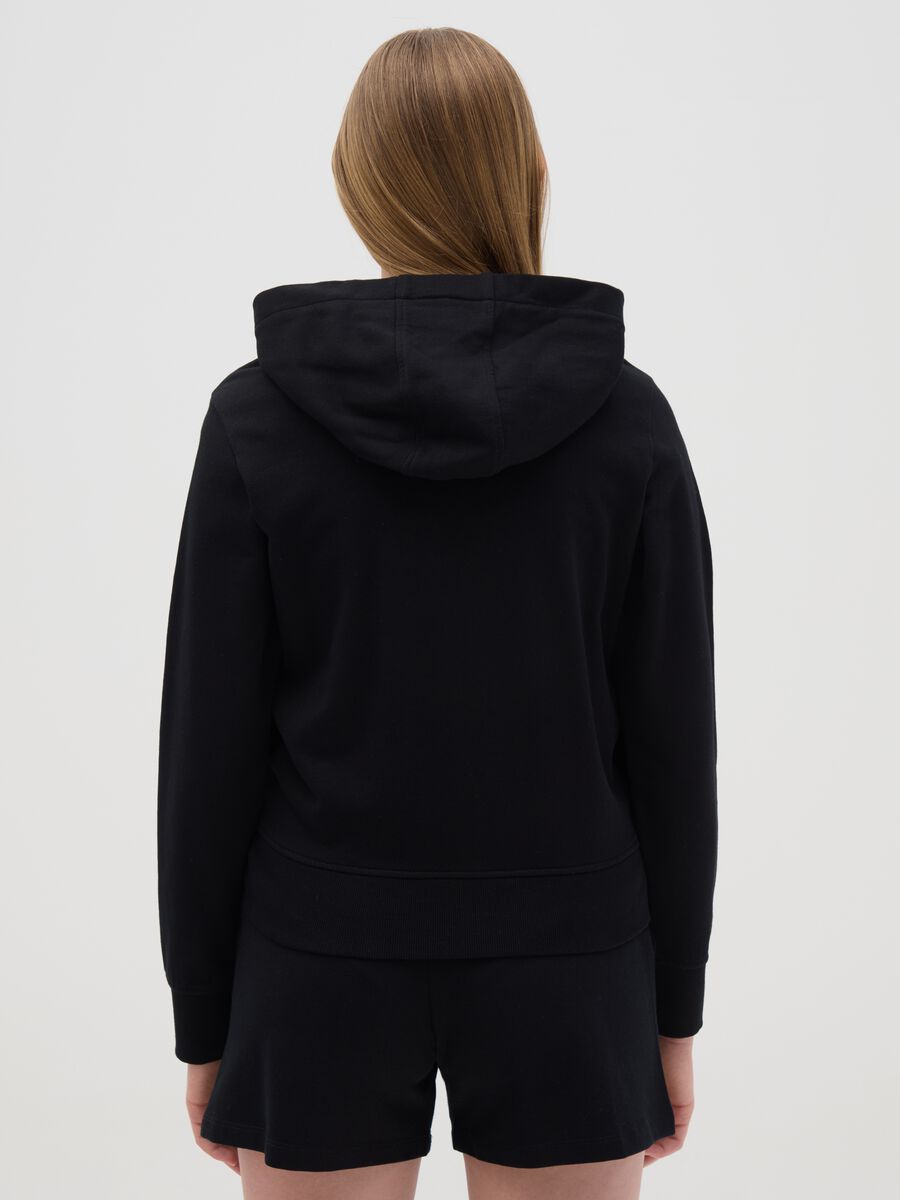 French terry full-zip sweatshirt with hood_1