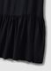 Sleeveless pure viscose black dress, regular fit_5