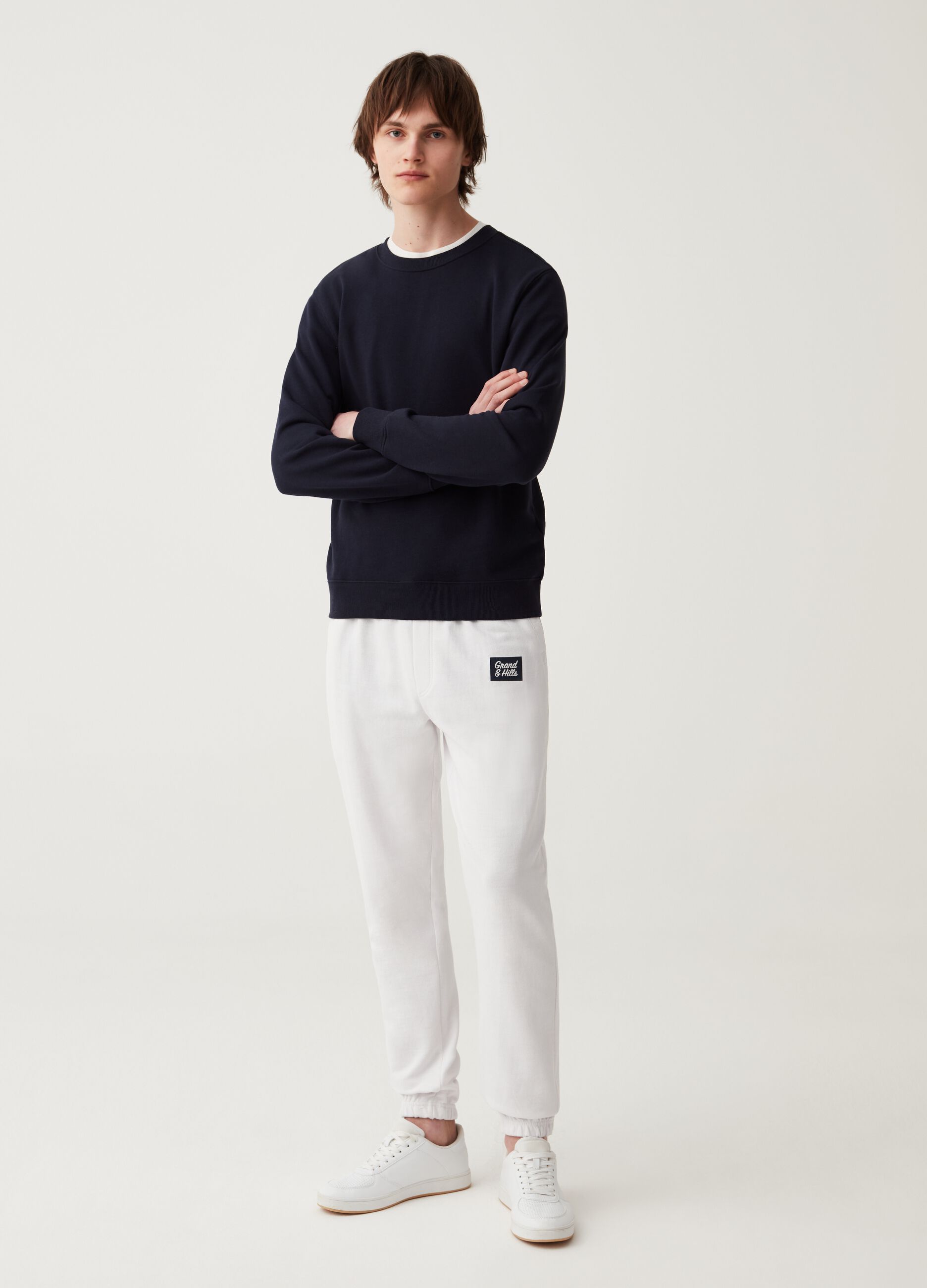 Joggers in felpa con stampa Grand&Hills_0