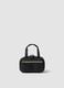 Black toiletry bag with double zip and handles_0