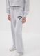 Grey cotton and viscose blend culotte-fit joggers for girls_2