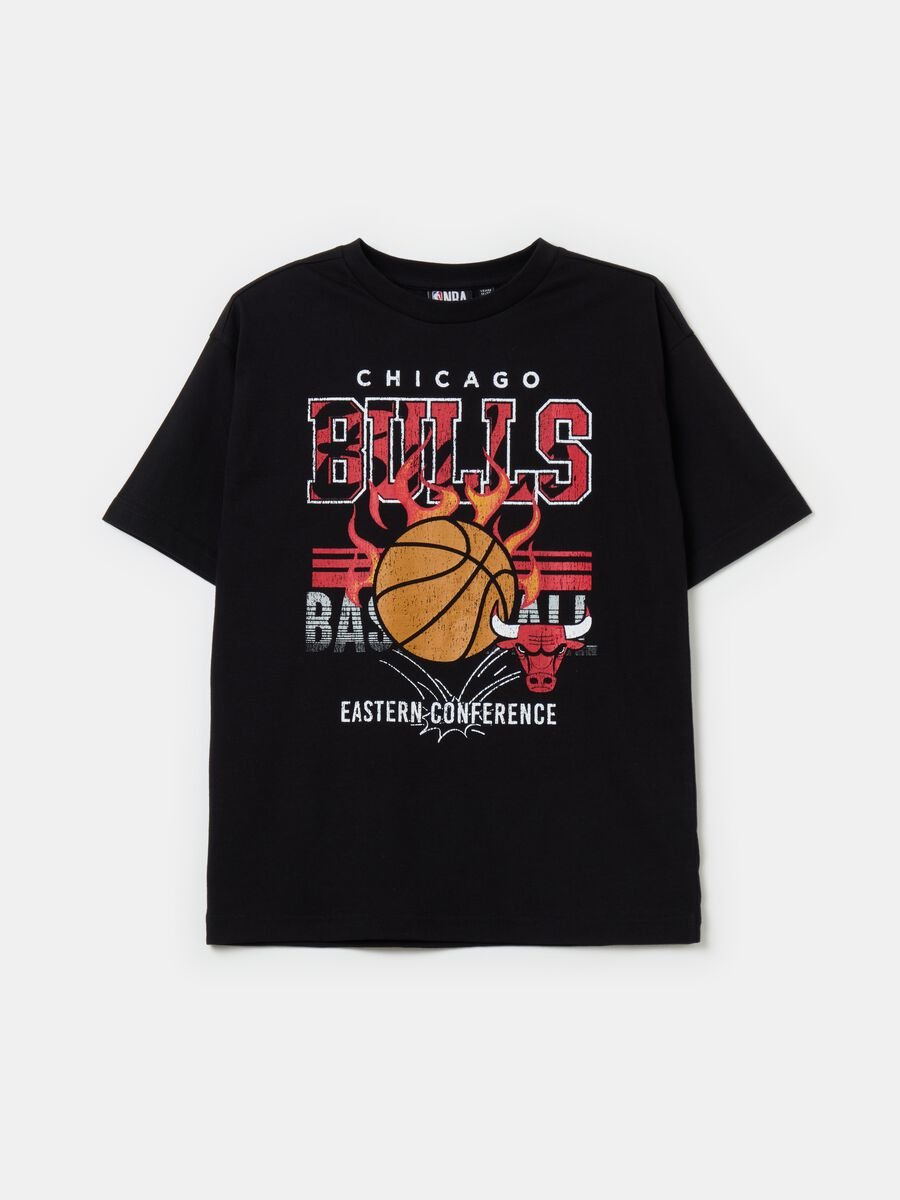 Cotton T-shirt with NBA Chicago Bulls print_0