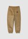 Children's beige cotton blend trousers - regular fit_1