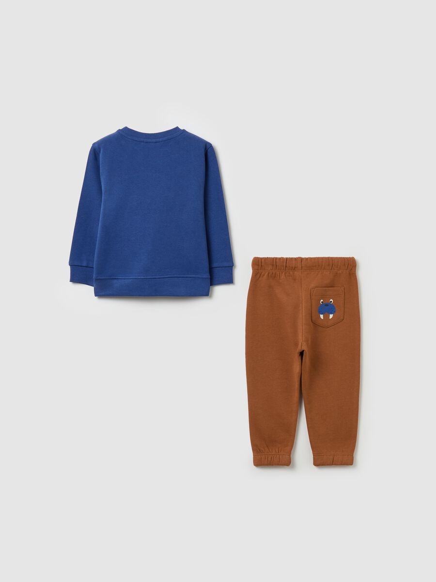 Fleece jogging set with print_1