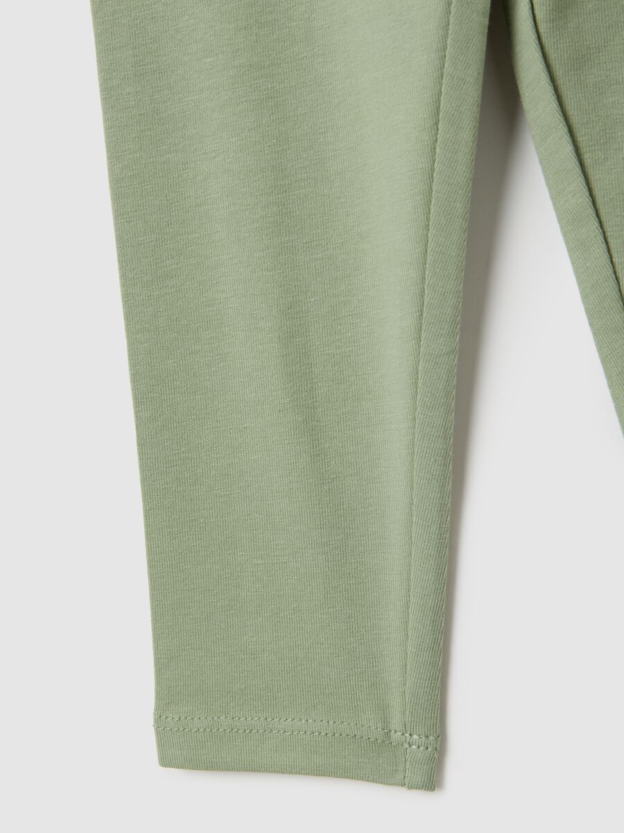 Leggings da neonata in cotone elasticizzato multicolor skinny_3