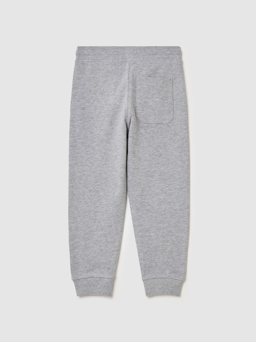 Fleece joggers with drawstring_2
