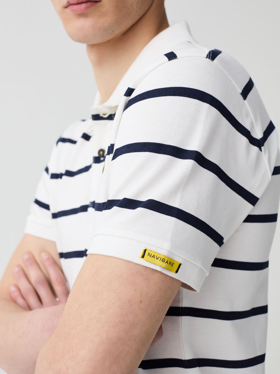 Navigare Sport polo shirt with stripes_1