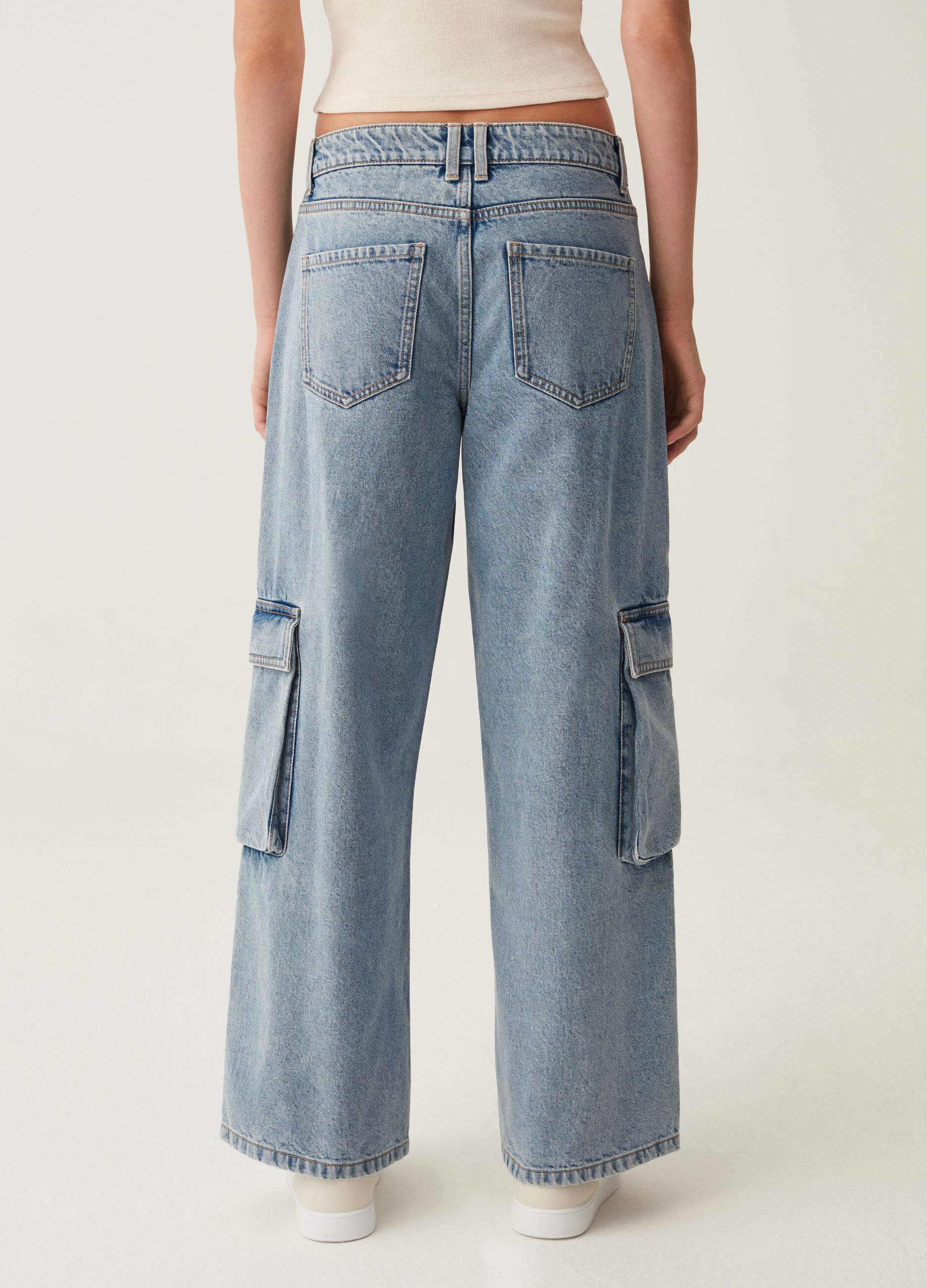 Jeans cargo wide leg_2