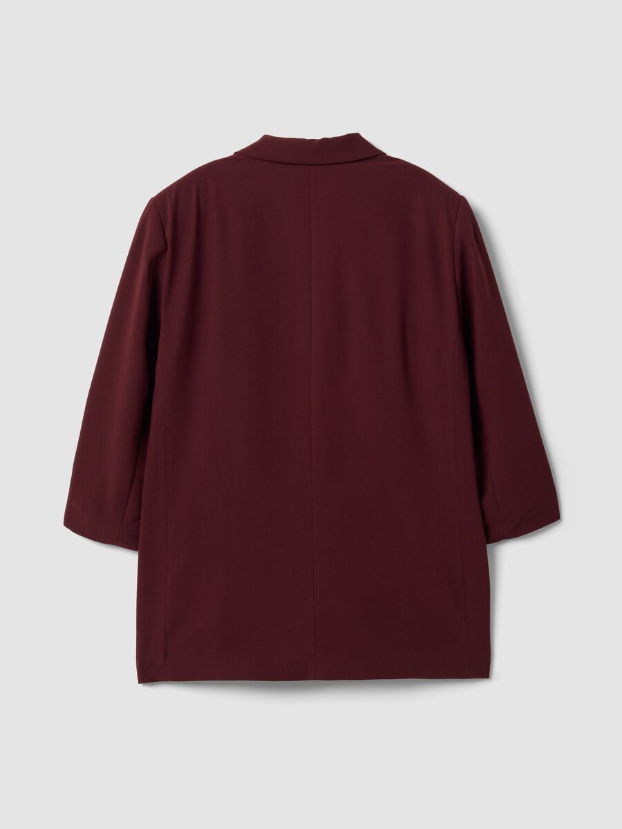 Blazer rosso regular fit foderato con rever classico_1