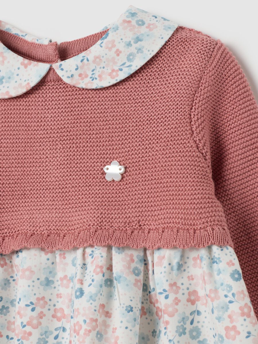 Multicolour regular fit pure cotton baby dress_2