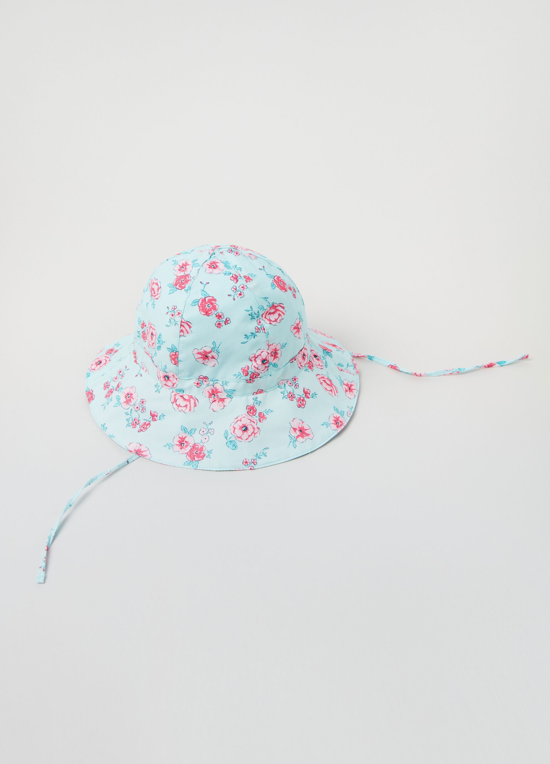 Cappello a cloche con stampa floreale_1