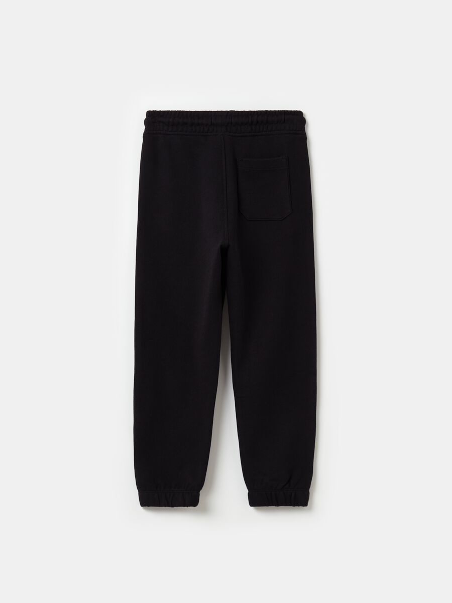 Essential joggers in 100% organic cotton with drawstring_1