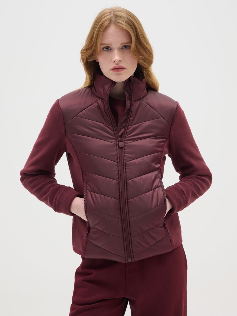 Giacca in tessuto elasticizzato rossa regular fit_0